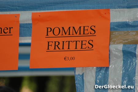 Pommes für 3.- Euro - ein paar Meter entfernt die gleiche Menge für 2.- Euro