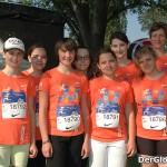 Die Läuferinnen der Hauptschule Hainburg beim Österreichischen Frauenlauf 2011