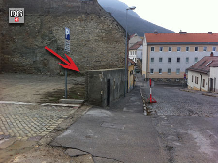 Fundort in Hainburg an der Donau - Babenbergerstraße